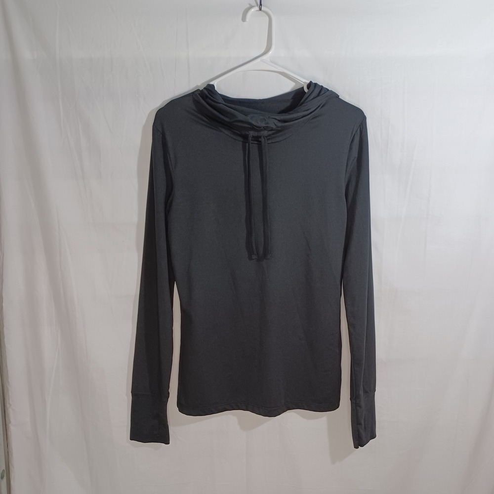 Women's Hot Totties Black Hoodie Activewear Long Sleeve w/Thumbhole Cuffs Medium